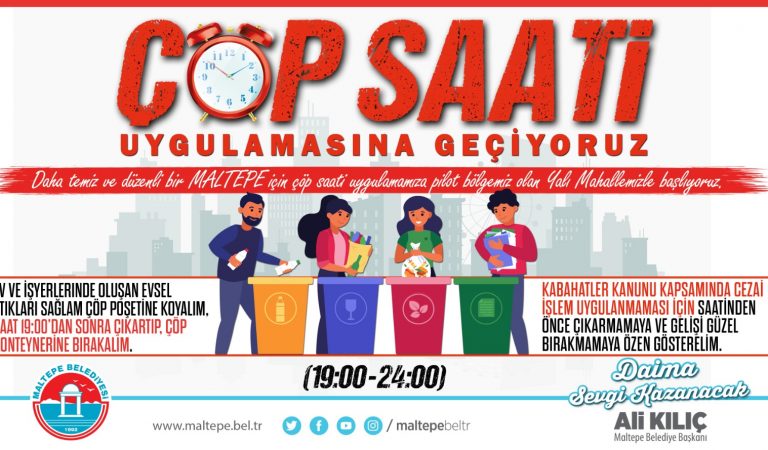 Maltepe’de çöp atım saatleri değişti!